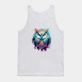 Owl Bird Animal Freedom World Wildlife Beauty Adventure Tank Top